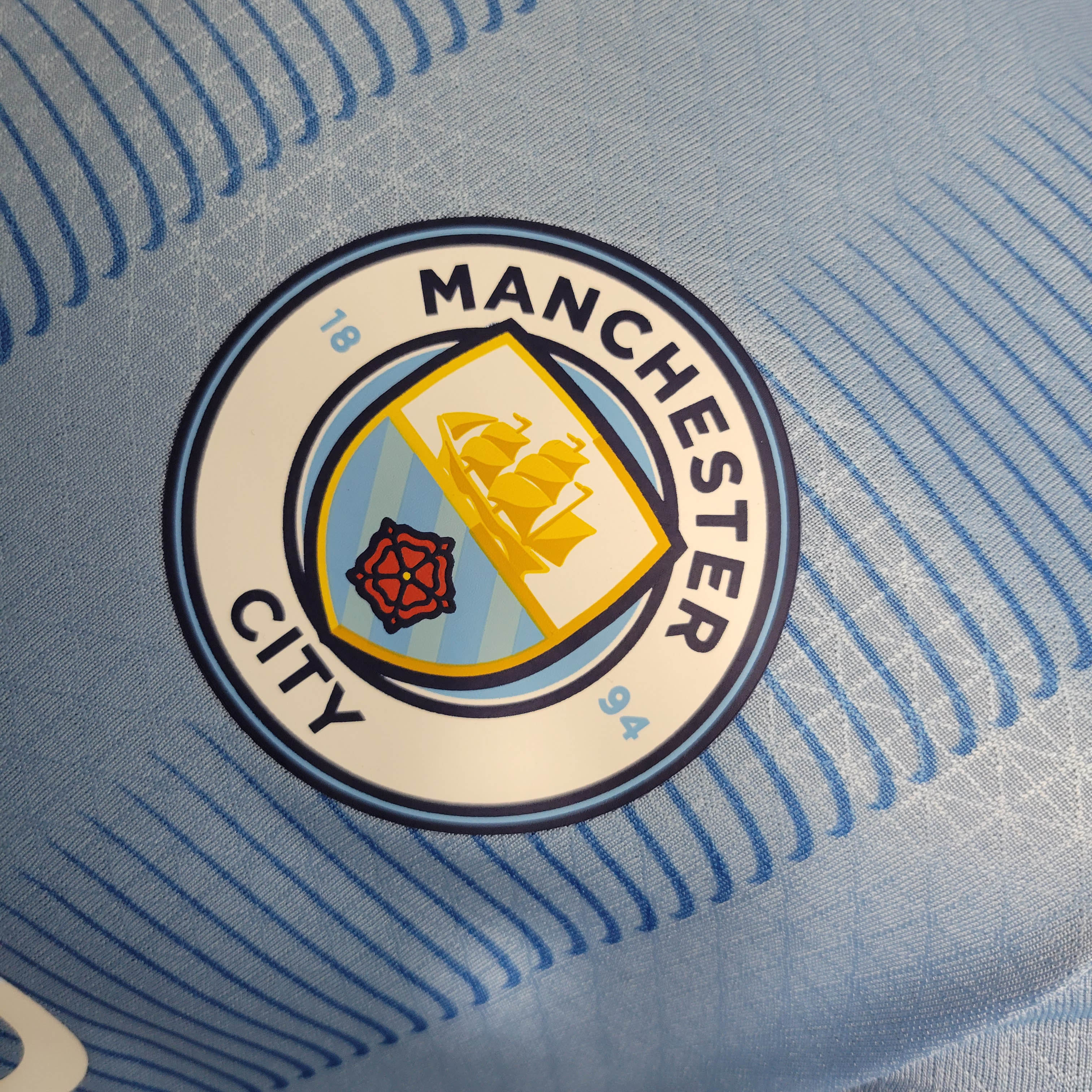 2023/2024 Player Version Manchester City Home Football Shirt