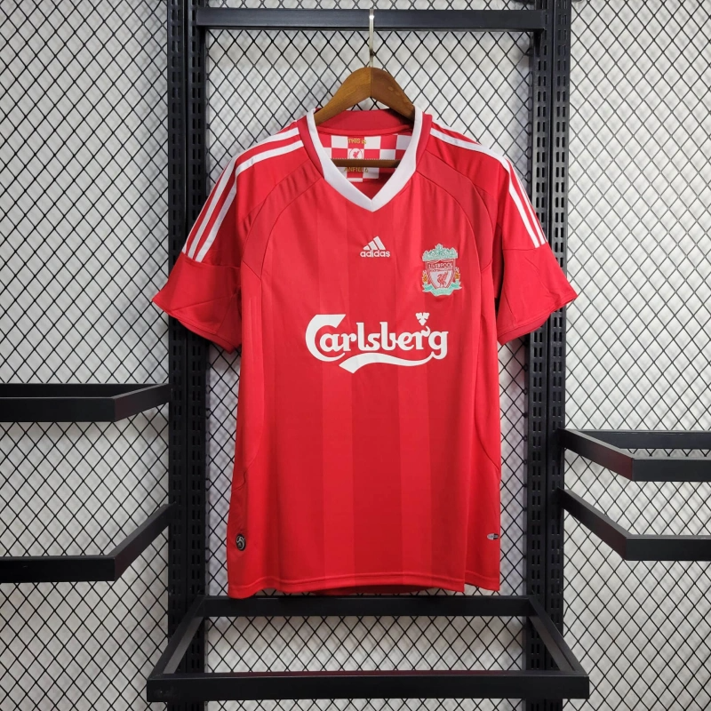 2008/2009  Retro Liverpool Champions League Home Football Shirt