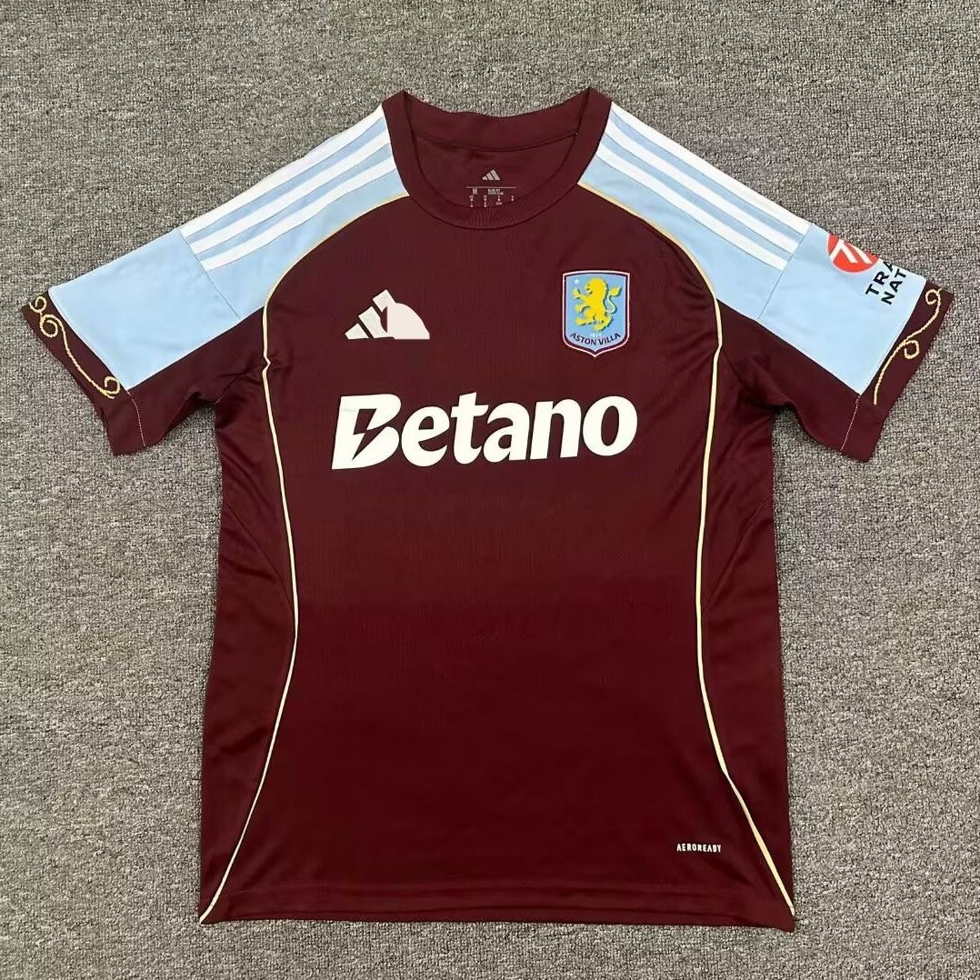 2025/2026 Aston Villa Home FootballShirt 1:1 Thai Quality