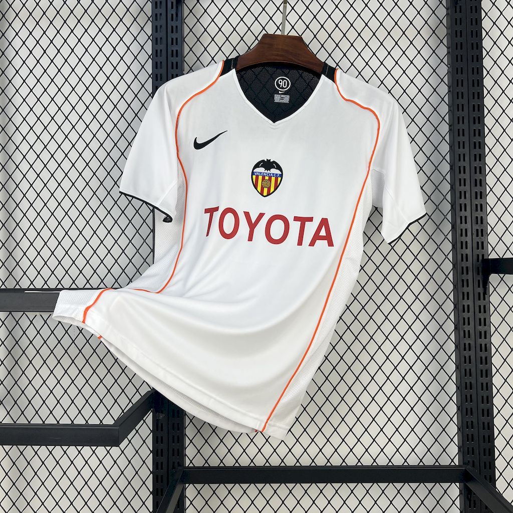 2004/2005 Retro Valencia HomeFootball Shirt 1:1 Thai Quality