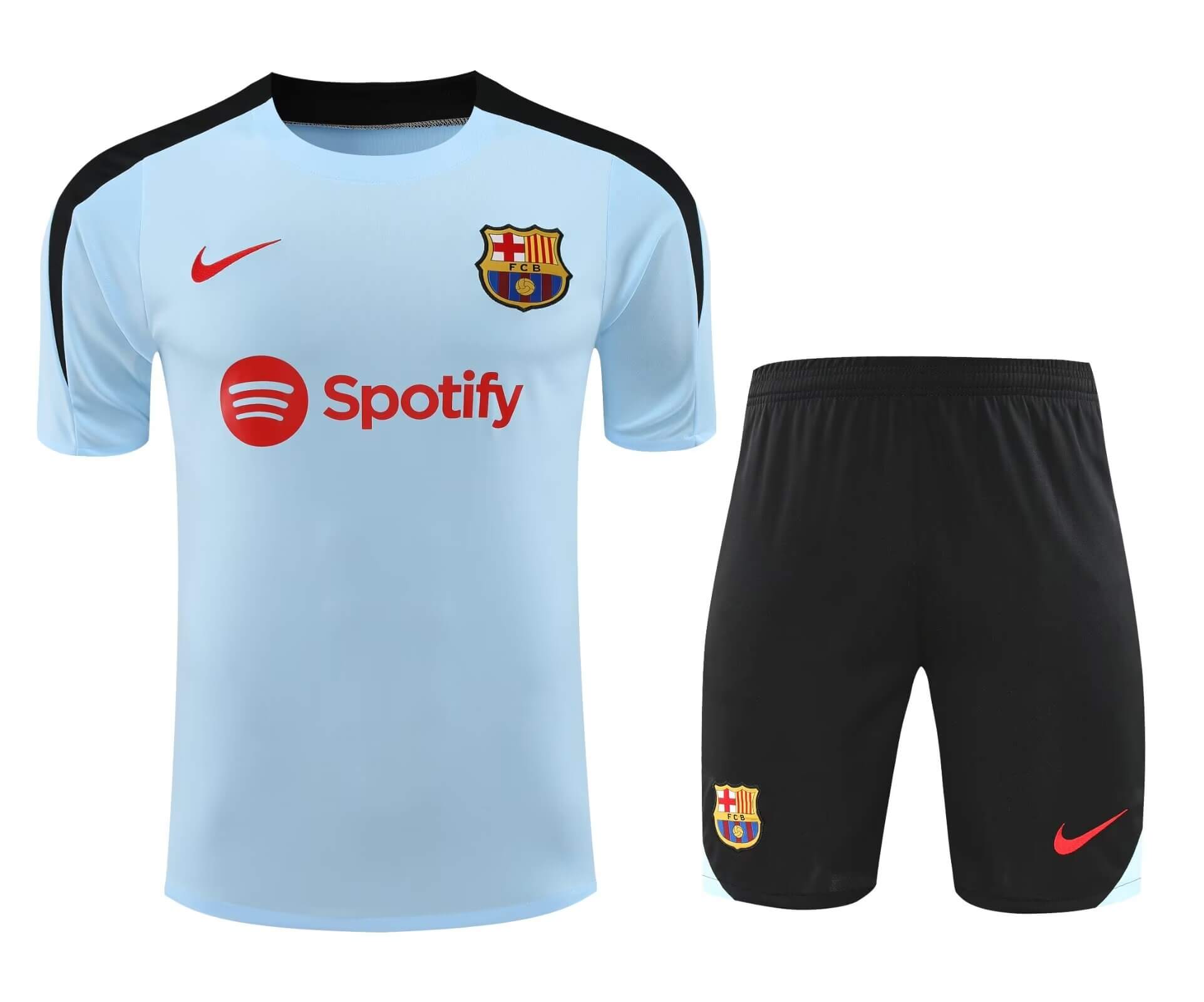 2024/2025 Barcelona Training Wear Blue Suit Shirt