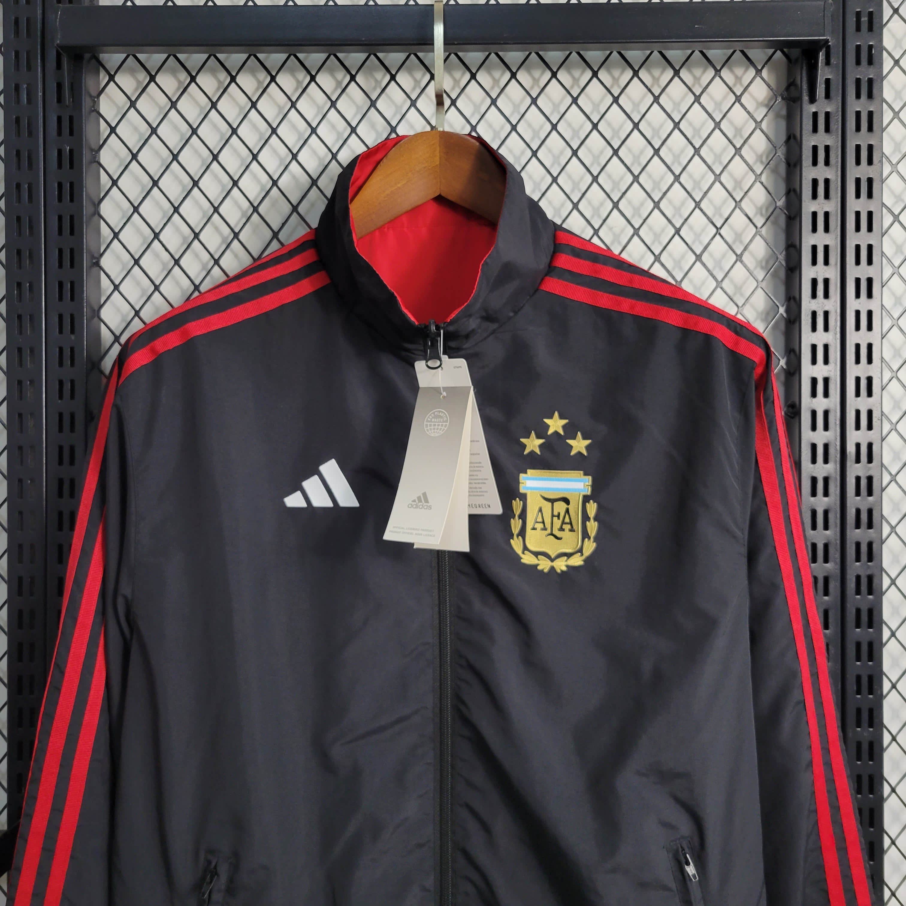 2023/2024 Argentina Reversible Windbreaker(Red-Black)Football Shirt