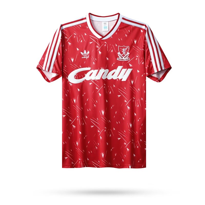 1989/1991 Retro Liverpool Home Football Shirt