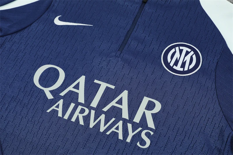 2025/2026 Inter Milan Half-Pull Training Suit Football Shirt 1:1 Thai Quality Set