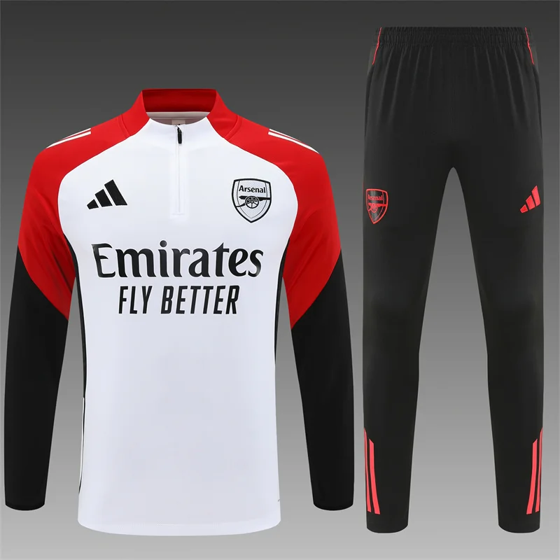 2025/2026 Arsenal Half-Pull Training Suit Football Shirt Kids Size