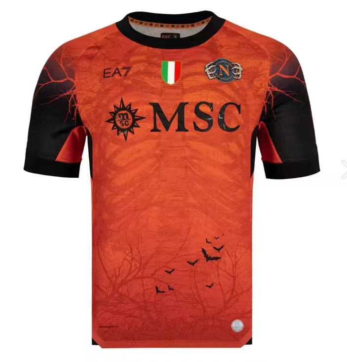 2025/2026 Napoli Halloween goalkeeper red  Football Shirt 1:1 Thai Quality