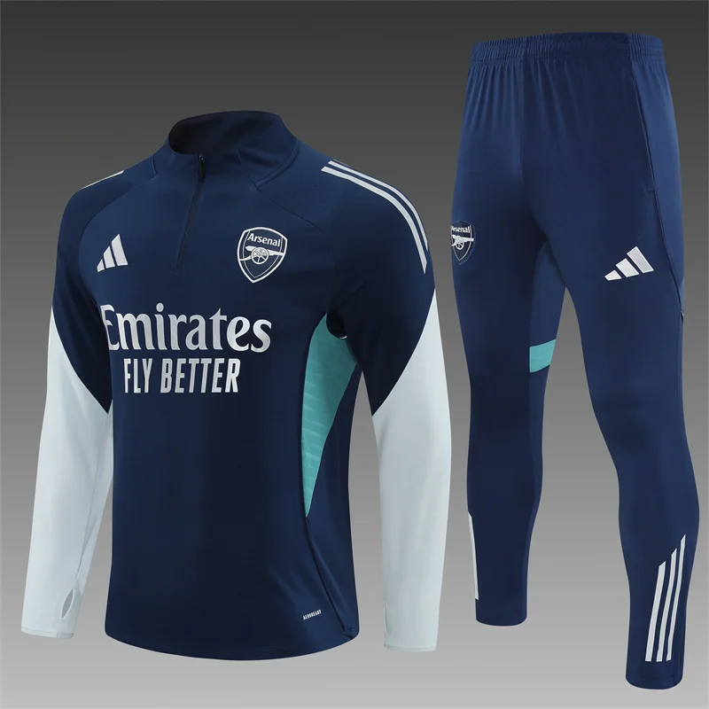 2025/2026 Arsenal Half-Pull Training Suit Football Shirt 1:1 Thai Quality Set