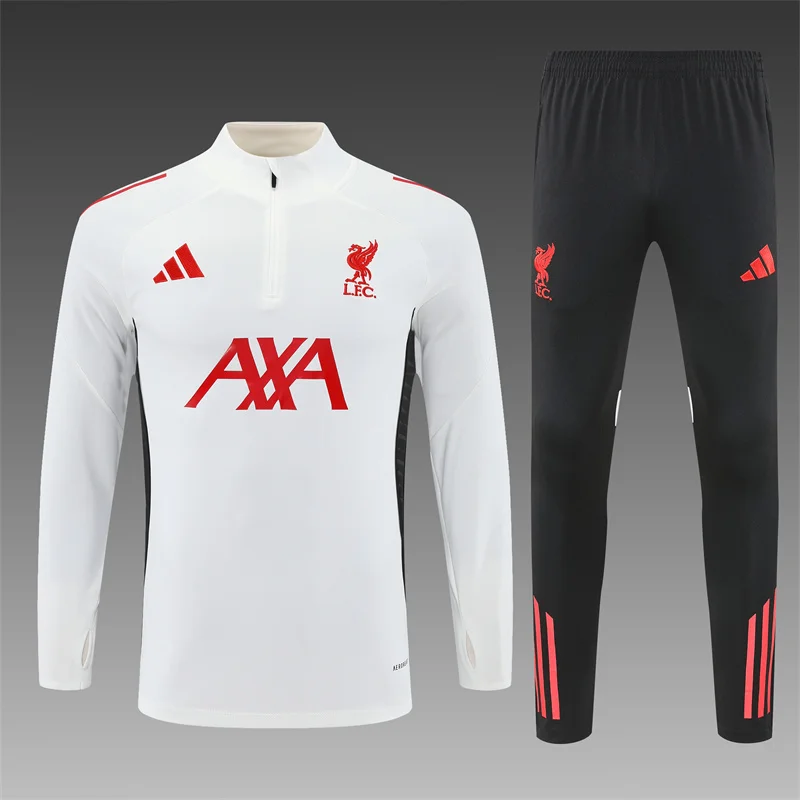 2025/2026 Liverpool Half-Pull Training Suit Football Shirt Kids Size