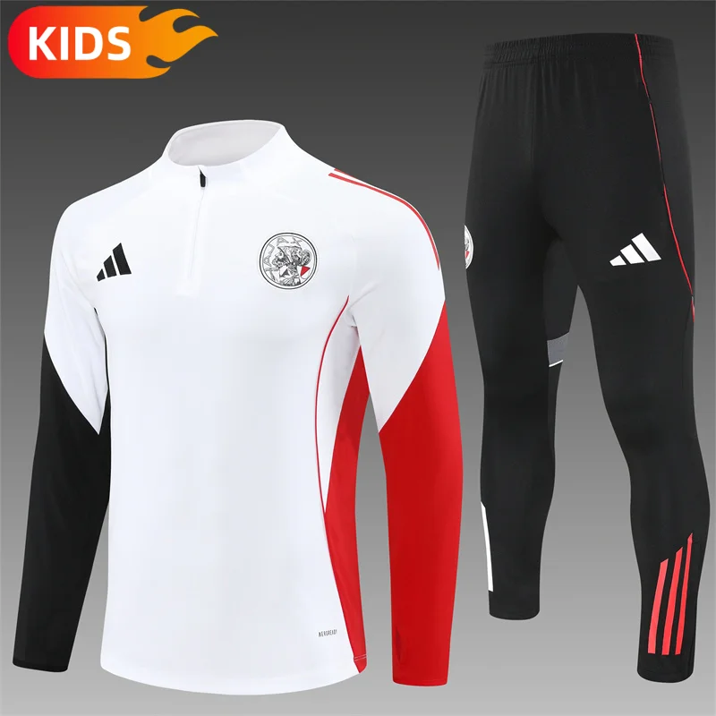 2025/2026 Ajax Half-Pull Football Shirt Kids Size