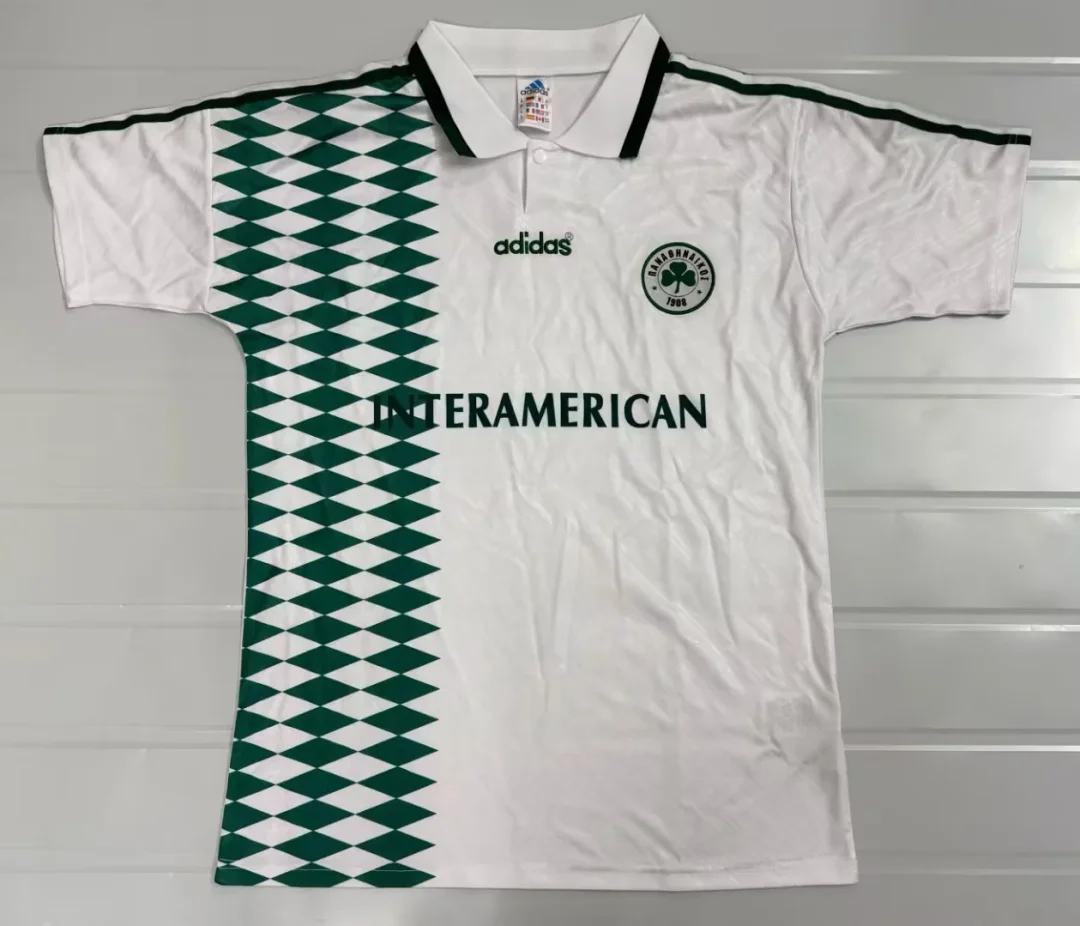 1995/1996 Retro Panathinaikos FcAway Football shirt 1:1 Thai Quality