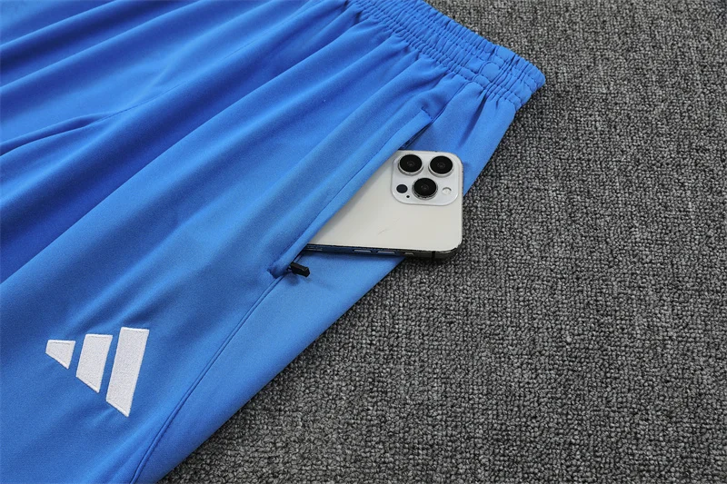 2025/2026 Real Madrid Half-Pull Training Suit Football Shirt Kids Size