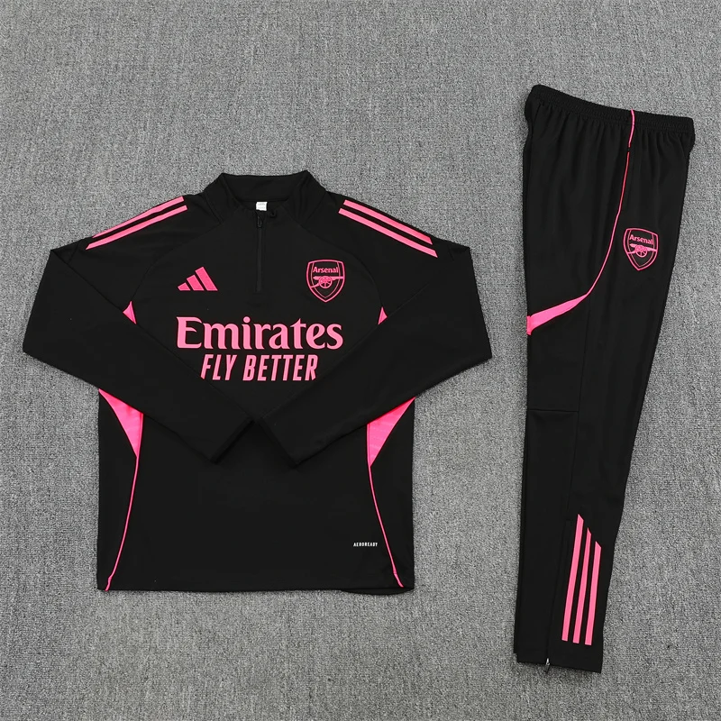 2025/2026 Arsenal Half-Pull Training Suit Football Shirt Kids Size