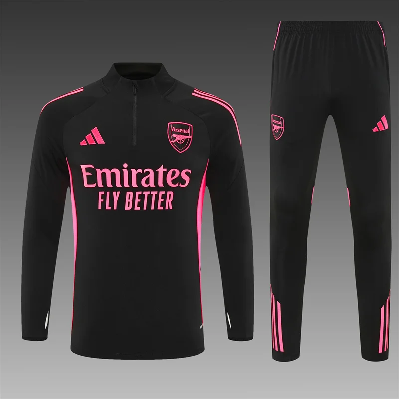 2025/2026 Arsenal Half-Pull Training Suit Football Shirt Kids Size