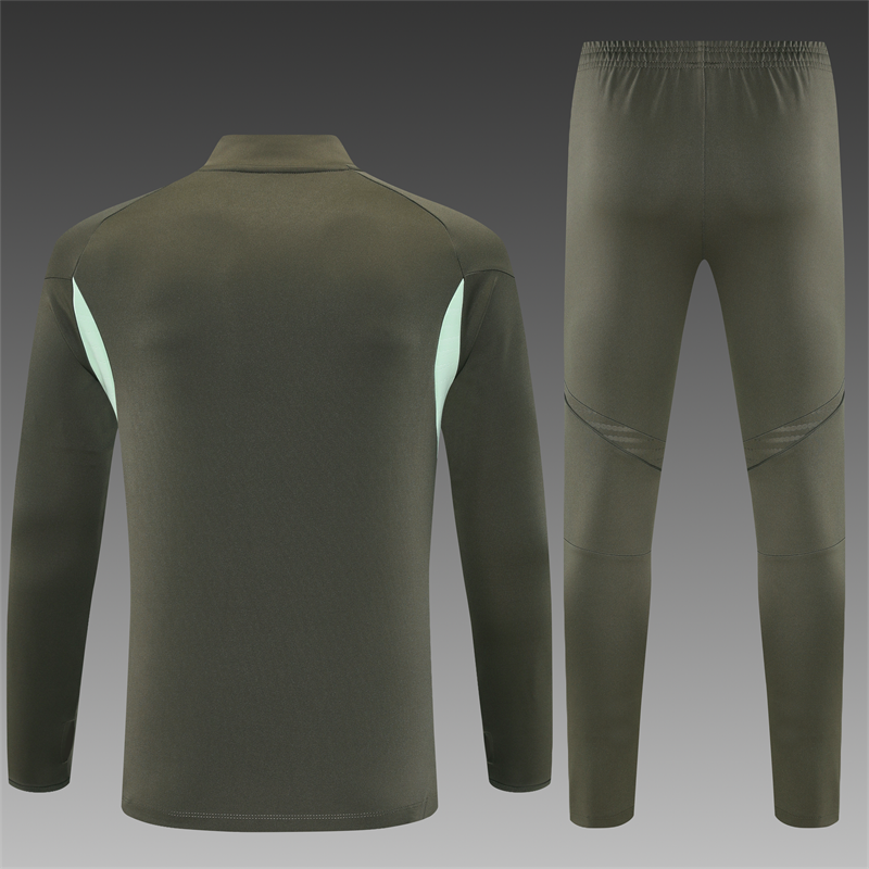 2025/2026 Real Madrid Half-Pull Training Suit Football Shirt 1:1 Thai Quality Set