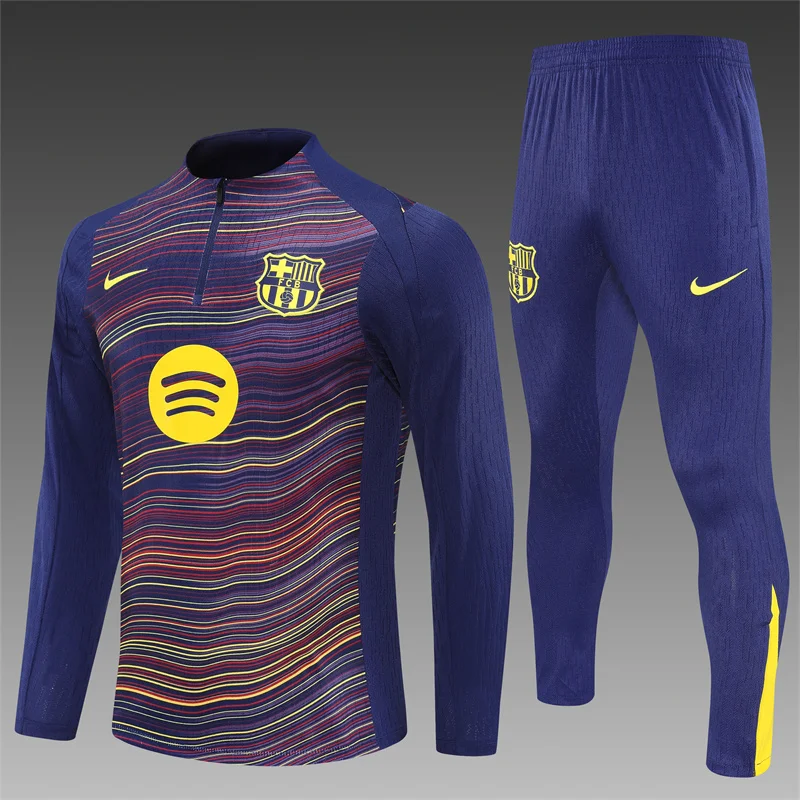 2025/2026 Barcelona Half-Pull Training Suit Football Shirt 1:1 Thai Quality Set