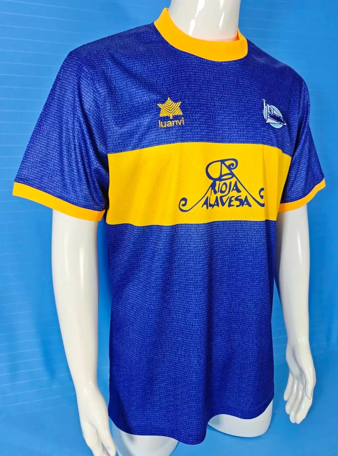 2000/2001 Retro Deportivo Alaves UEFA Cup Final Football Shirt 1:1 Thai Quality