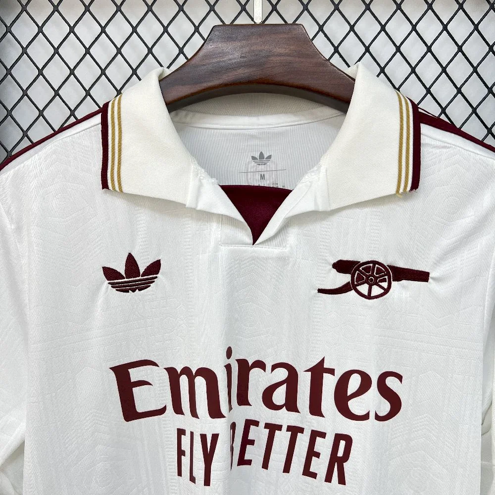 2025/2026 Long Sleeve Arsenal Home Football Shirt 1:1 Thai Quality