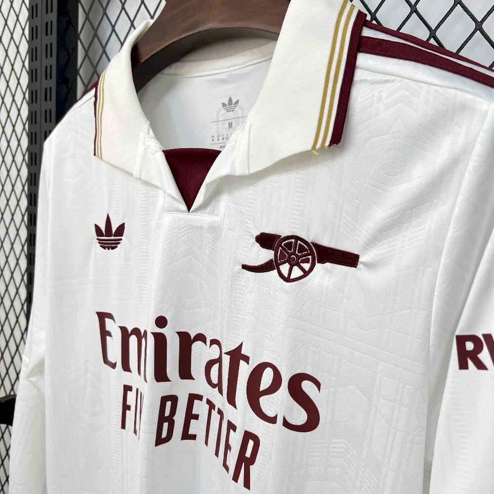 2025/2026 Long Sleeve Arsenal Home Football Shirt 1:1 Thai Quality