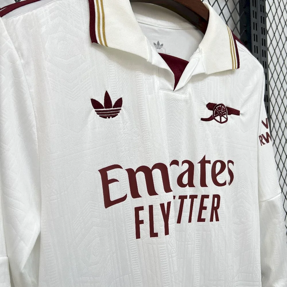 2025/2026 Long Sleeve Arsenal Home Football Shirt 1:1 Thai Quality