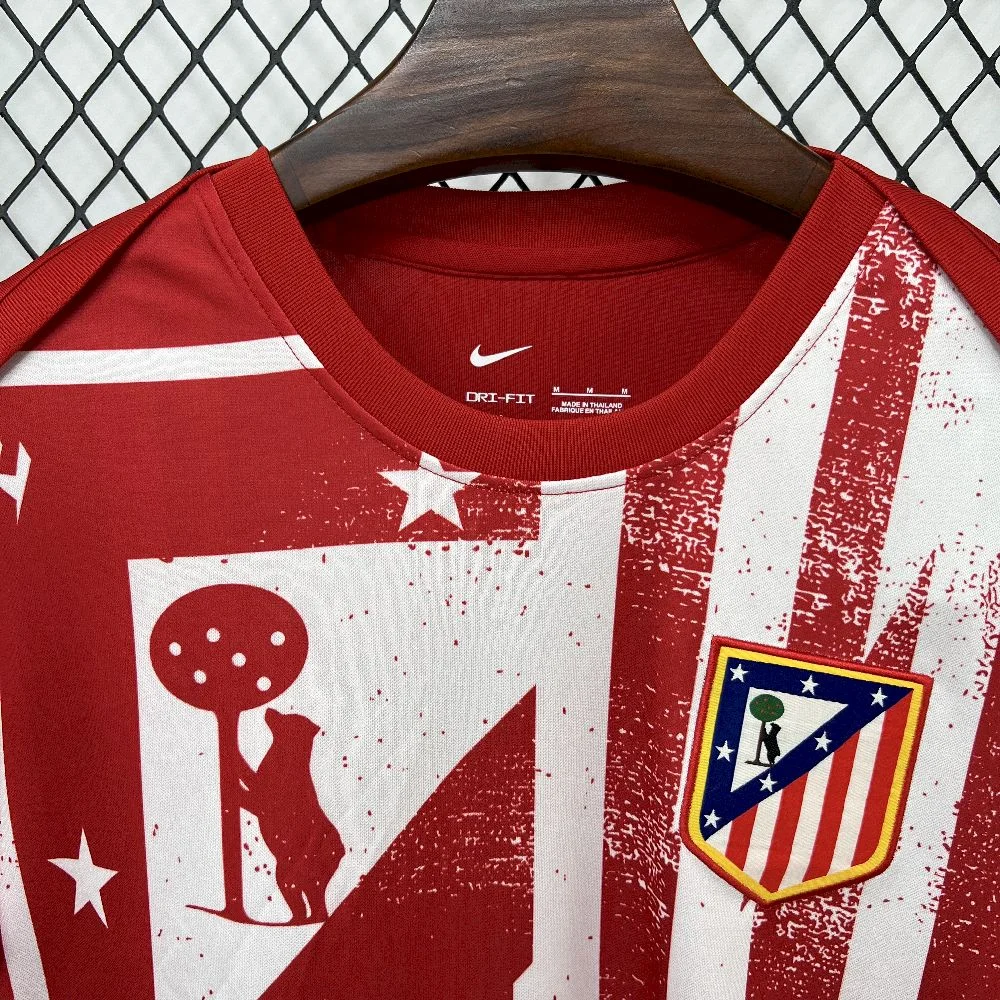 2025/2026 Atletico Madrid Pre-Match Football Shirt 1:1 Thai Quality