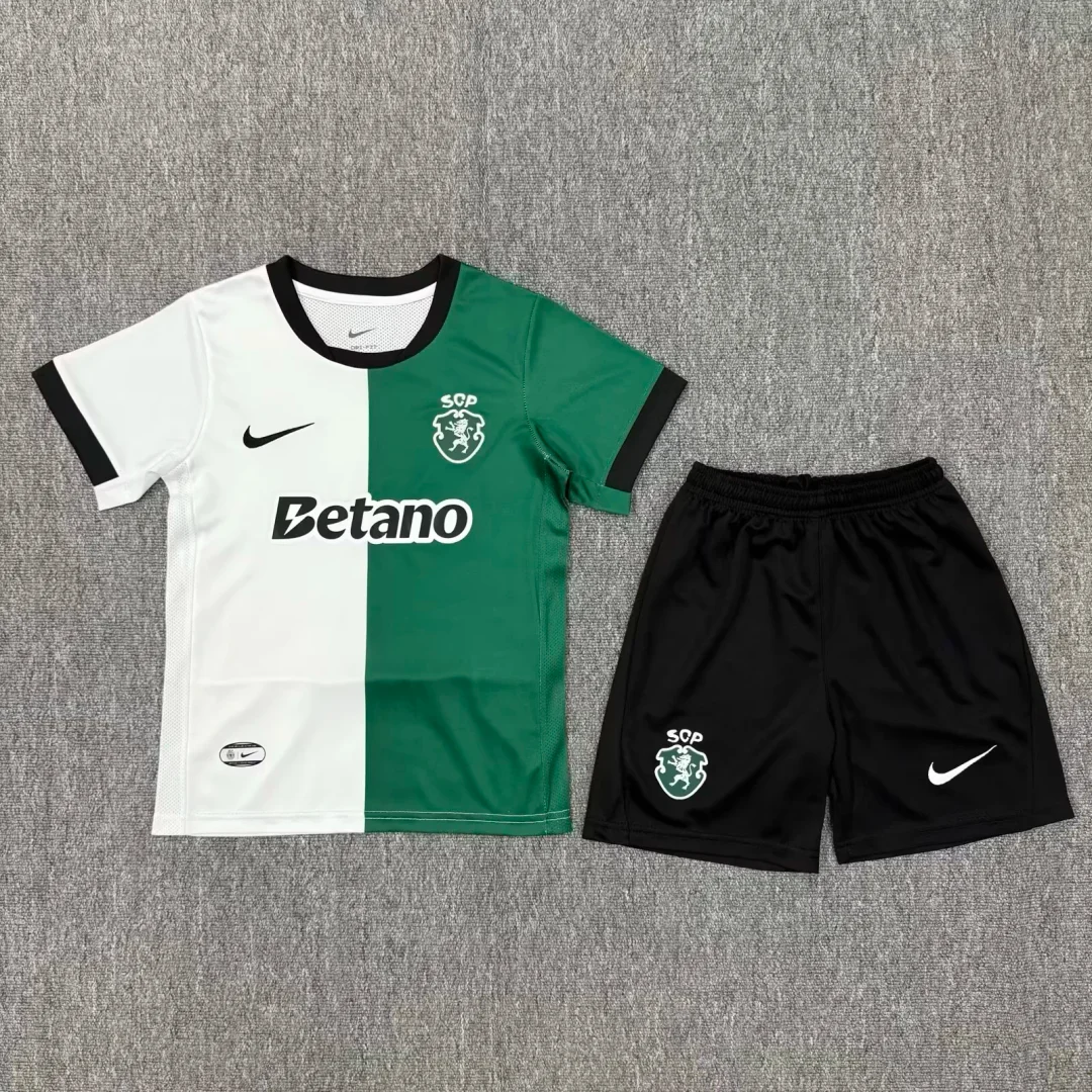 2025/2026 Sporting Lisbon Stromp Football Shirt Kids Size 1:1 Thai Quality