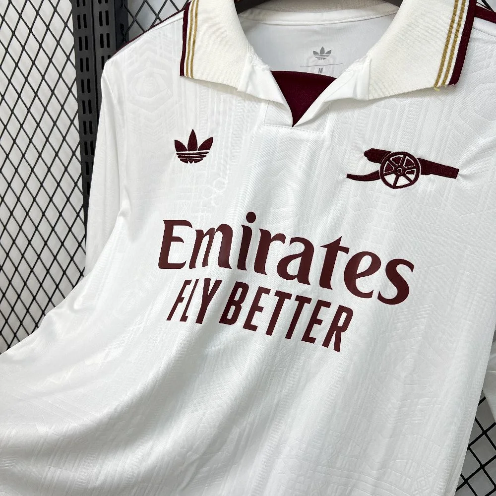 2025/2026 Long Sleeve Arsenal Home Football Shirt 1:1 Thai Quality