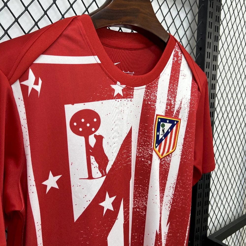 2025/2026 Atletico Madrid Pre-Match Football Shirt 1:1 Thai Quality