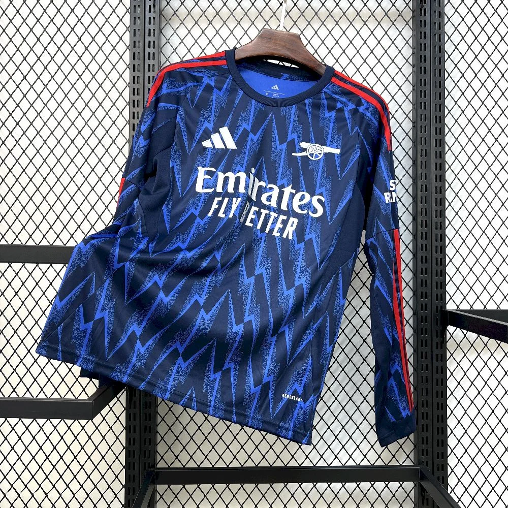 2025/2026 Long Sleeve Arsenal Away Football Shirt 1:1 Thai Quality