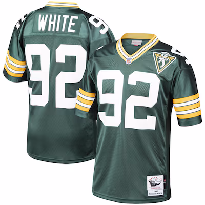 Reggie White Green Bay Packers 1993 Mitchell & Ness Authentic Throwback Retired Player Jersey - Green