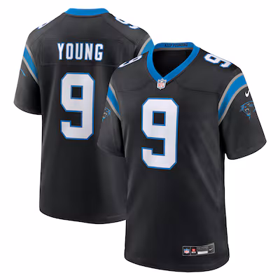 Bryce Young Carolina Panthers Nike Team Game Jersey - Black