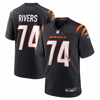 Jalen Rivers Cincinnati Bengals Nike Team Game Jersey - Black