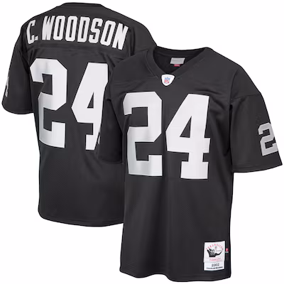 Charles Woodson Las Vegas Raiders 2002 Mitchell & Ness Authentic Throwback Retired Player Jersey - Black