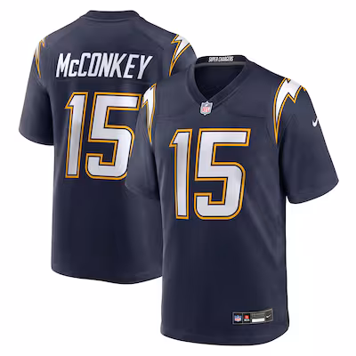 Ladd McConkey Los Angeles Chargers Nike Alternate Super Chargers Game Player Jersey - Navy