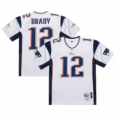 Tom Brady New England Patriots Mitchell & Ness 2000 Authentic Jersey - White