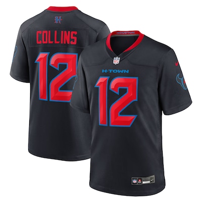 Nico Collins Houston Texans Nike 2nd Alternate Game Jersey - Navy