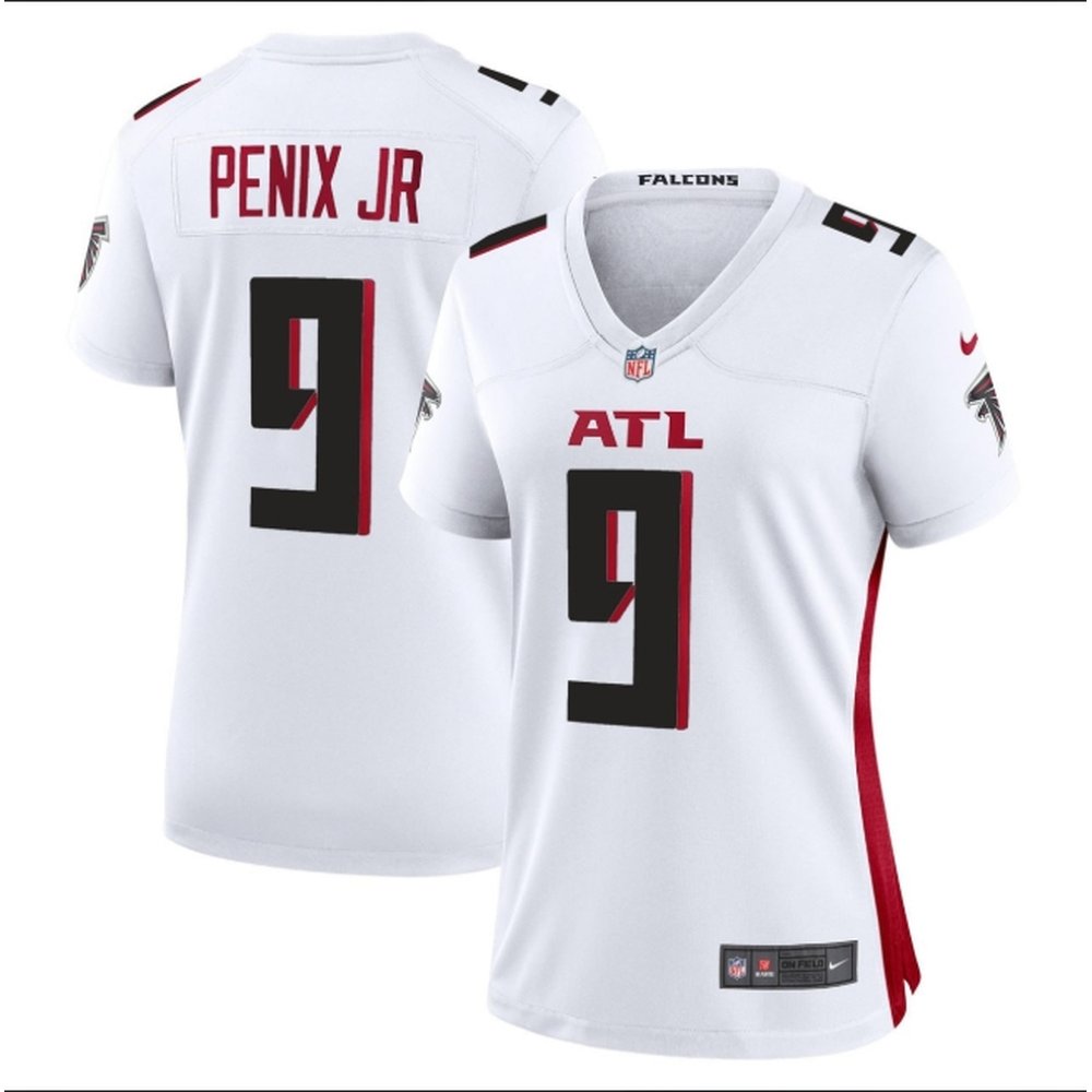 Women's Atlanta Falcons #9 Michael Penix Jr. White Alternate Game Jersey