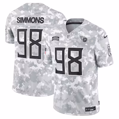 Jeffery Simmons Tennessee Titans Nike 2024 Salute to Service Limited Jersey - Arctic Camo