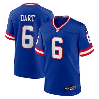 Jaxson Dart New York Giants Nike Alternate 2 Classic Game Jersey - Royal