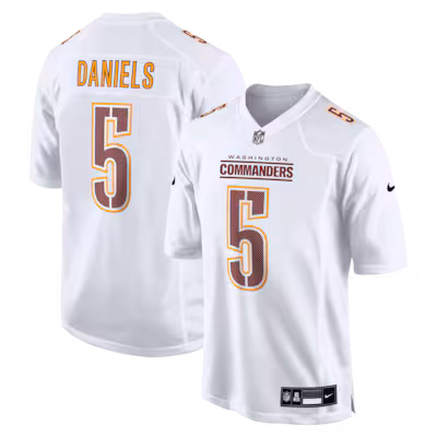 Jayden Daniels Washington Commanders Nike Fashion Jersey - Tundra White