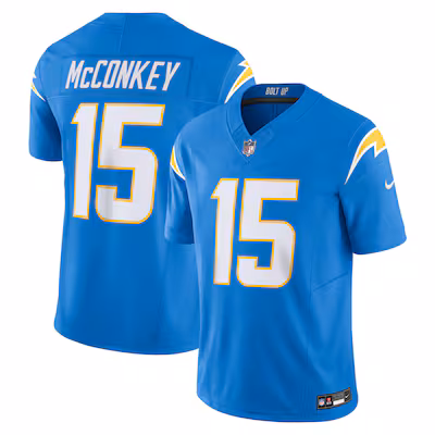 Ladd McConkey Los Angeles Chargers Nike Team Vapor F.U.S.E. Limited Jersey - Powder Blue