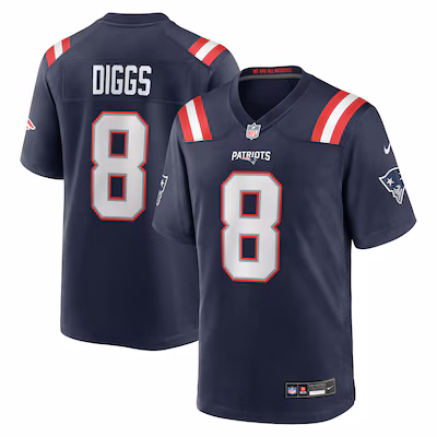 Stefon Diggs New England Patriots Nike Game Jersey - Navy