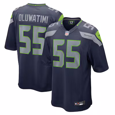 Olu Oluwatimi Seattle Seahawks Nike Team Game Jersey - College Navy