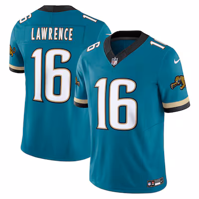 Trevor Lawrence Jacksonville Jaguars Nike Prowler Throwback Vapor F.U.S.E. Limited Jersey - Teal