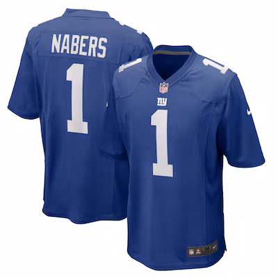 Malik Nabers New York Giants Nike Player Game Jersey - Royal