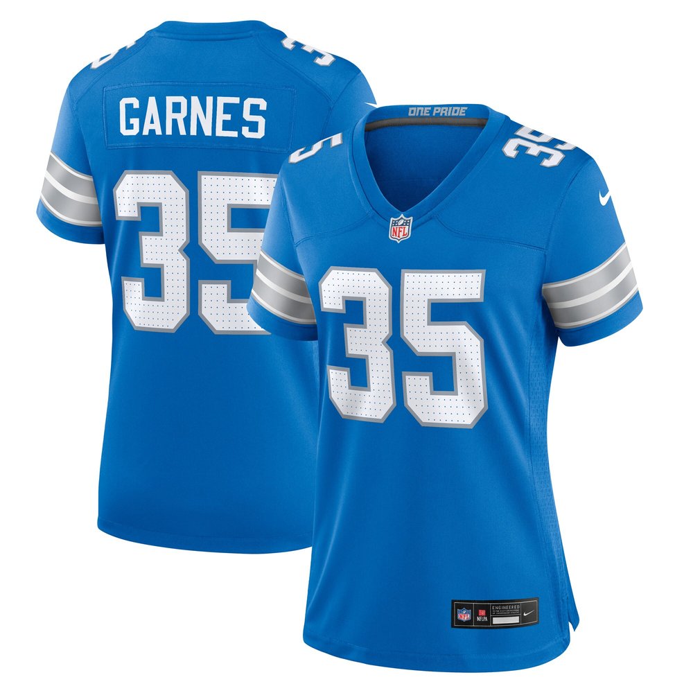 Women's Detroit Lions Chelen Garnes   Blue Game Jersey