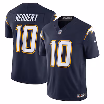 Justin Herbert Los Angeles Chargers Nike Alternate Super Chargers Vapor F.U.S.E. Limited Jersey - Navy