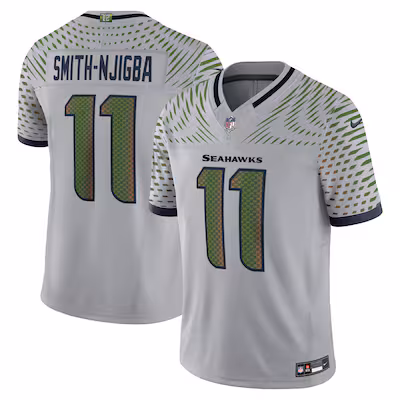 Jaxon Smith-Njigba Seattle Seahawks Nike 2025 Rivalries Collection Limited Jersey - Wolf Gray