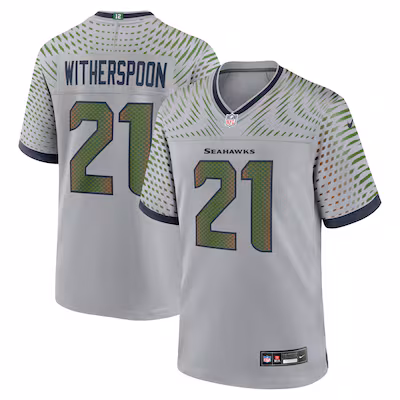 Devon Witherspoon Seattle Seahawks Nike 2025 Rivalries Collection Game Jersey - Wolf Gray