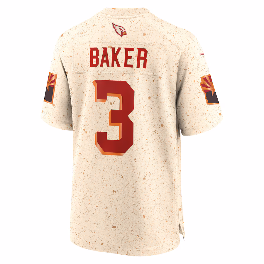 Budda Baker Arizona Cardinals Nike 2025 Rivalries Collection Game Jersey - Natural