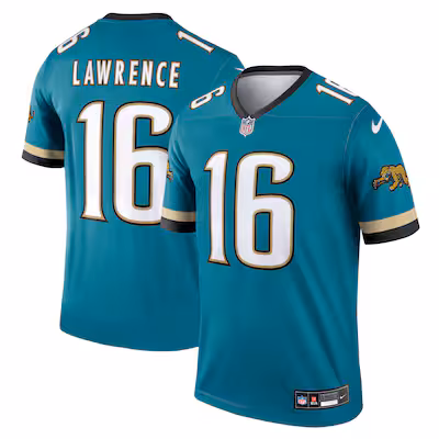 Trevor Lawrence Jacksonville Jaguars Nike Legend Player Performance Top - Teal